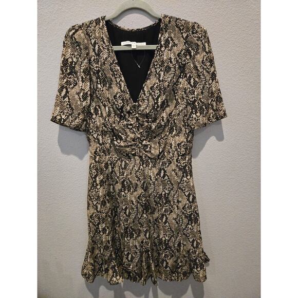 Veronica Beard Women's Snake Print Silk Mini Dress Size 8 Office Party - Picture 1 of 9